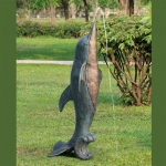 Large Dolphin Garden Spitter 67"H