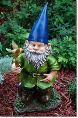 Garden Gnome Holding Shovel Bobblehead On Sale Agardenplace Com