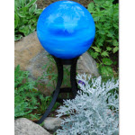 Low Profile Globe Stand - Black Wrought Iron
