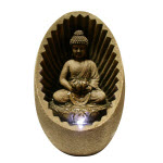 Buddha Table Fountain w LED Light - Small