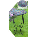 you may also like 18" Mosaic Glass Birdbath with Metal Stand 18" Mosaic Glass Birdbath with Metal Stand