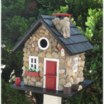 Windy Ridge Stone Cottage Birdhouse