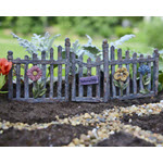 Fairy Garden Flower Fence w Gate