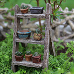Miniature Ladder w Potted Plants