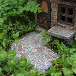 Fairy Garden Curved Flagstone Path