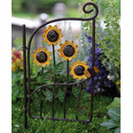 Fairy Garden Gate w Sunflowers