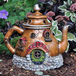Fiddlehead Teapot House for Gnomes & Fairies