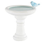 Miniature Birdbath with Bluebird