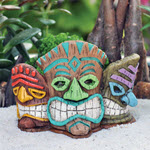 Tiki Mask Planter / Candle Holder