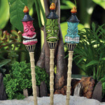 Miniature Garden Tiki Torches Set/3