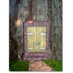 Medieval Tudor Fairy Door - Goldenrod