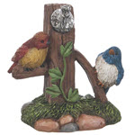 Fairy Garden Birds at Faucet