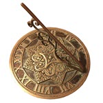 Gothic Sundial - Solid Brass w Patina - 2311