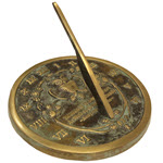 Thoreau Sundial - Solid Brass Patina - 2329