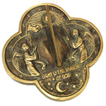 Angel Sundial - Solid Brass Verdigris - 2340