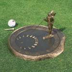 Rule 17 Golfer Sundial - Whitehall