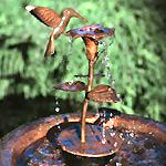 Copper Hummingbird Birdbath Dripper