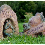 Stoneware Garden Toads - Believe & Hope