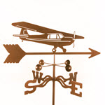 Airplane Hi Wing Weathervane - Roof, Deck, or Garden Mount