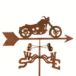 Classic Motorcycle Weathervane - Roof, Deck, or Garden Mount