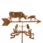 Cow with Calf Weathervane - Roof, Deck, or Garden Mount