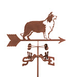 Border Collie Dog Weathervane - Roof, Deck, or Garden Mount