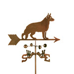 German Shepherd Dog Weathervane - Roof, Deck, or Garden Mount
