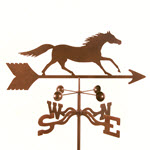 Running Horse Weathervane - Roof, Deck, or Garden Mount