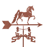 Saddlebred Horse Weathervane - Roof, Deck, or Garden Mount
