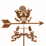 Army Weathervane - Roof, Deck, or Garden Mount