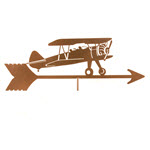 Airplane Bi Plane Weathervane Topper