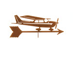 Airplane Cessna Weathervane Topper