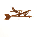 Airplane Lo Wing Weathervane Topper