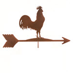 Rooster Weathervane Topper