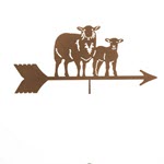Sheep with Lamb Weathervane Topper