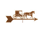 Amish Horse & Buggy Weathervane Topper