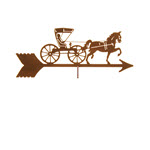Doctor Horse & Buggy Weathervane Topper