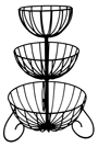 3 level wire basket planter