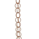 100% Copper Rain Chain - 9' Double  Rings