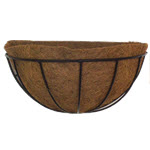 16" Half Round Planter Basket w Liner