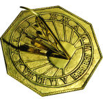 Classic Octagon Sundial - Solid Brass Polished - 2390