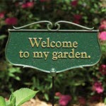 Welcome to My Garden Sign